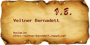 Veltner Bernadett névjegykártya